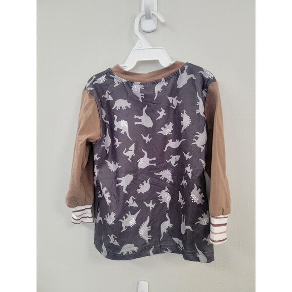 Dinosaur Print 12-18 months Long Sleeve‎ Shirt With Pocket For Kids - Picture 4 of 4